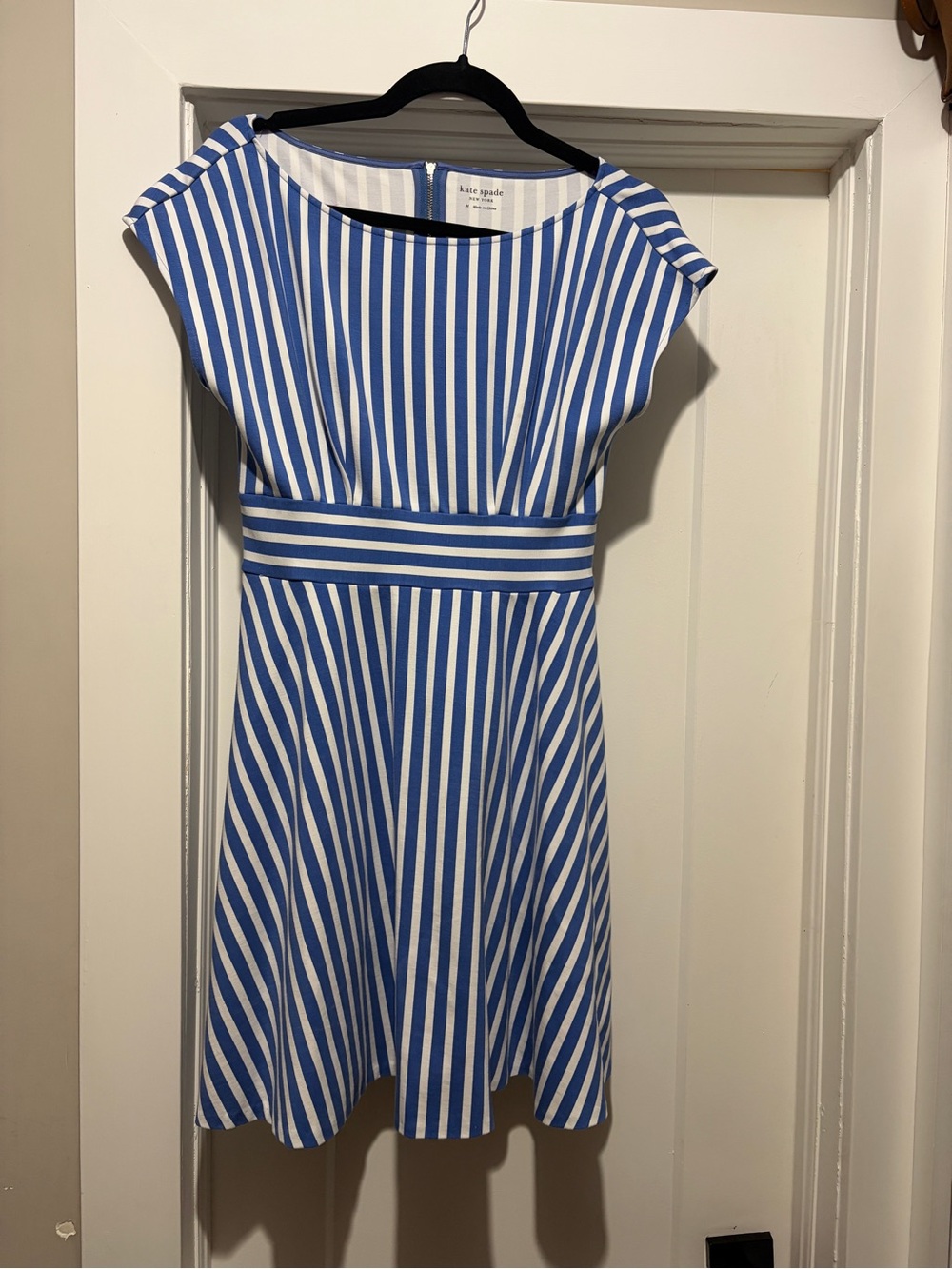 Kate Spade Striped Ponte Fiorella Fit & Flare Dress - Like New🌟